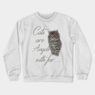 Cats are Angels with fur ... Crewneck Sweatshirt